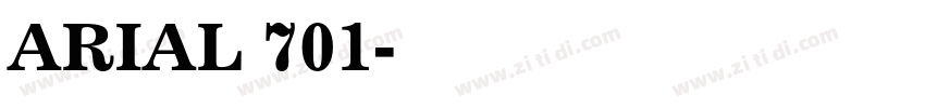 ARIAL 701字体转换